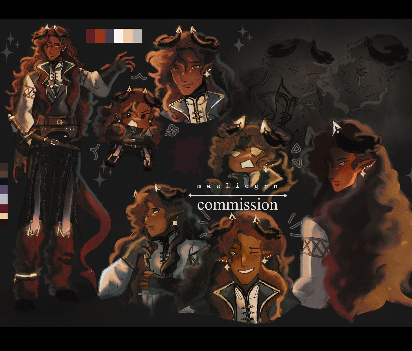 Commission Works Illustrations | Character Explorations | Misc